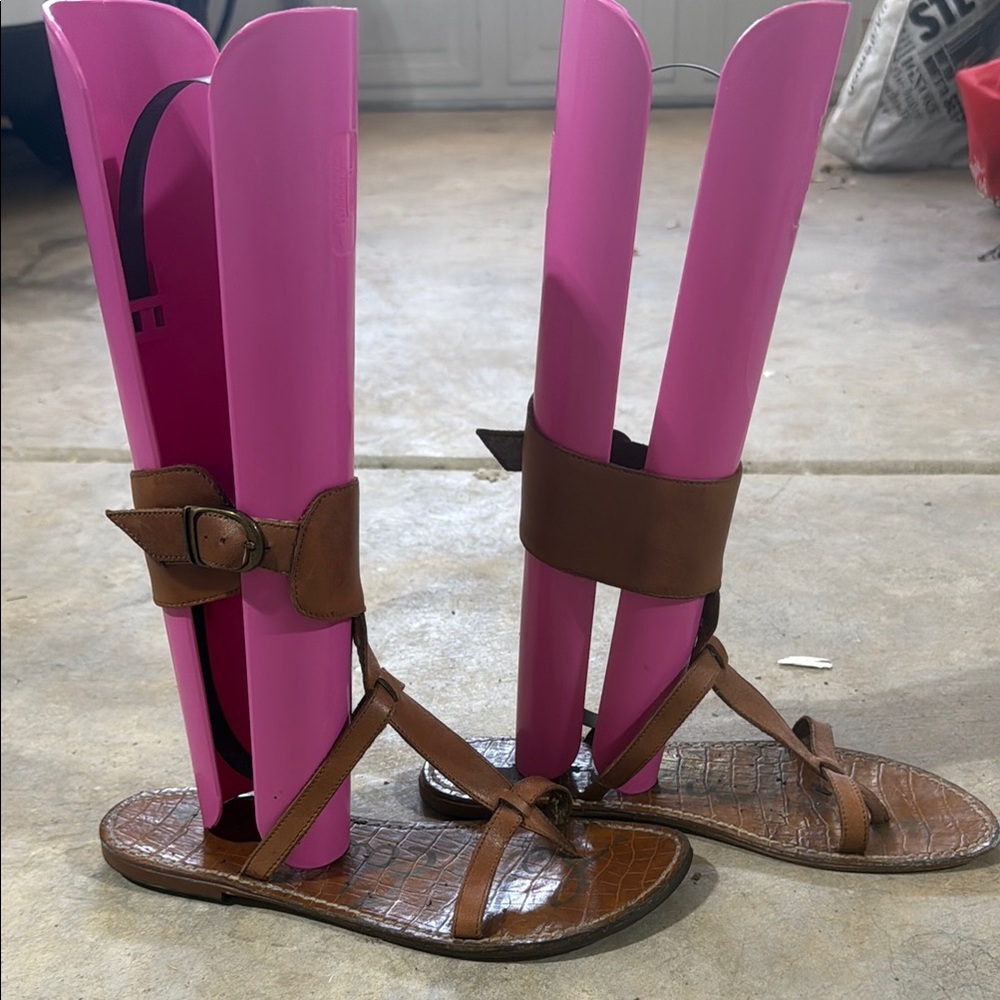 Sam Edelman Brown Gladiator Sandals - Picture 2 of 10